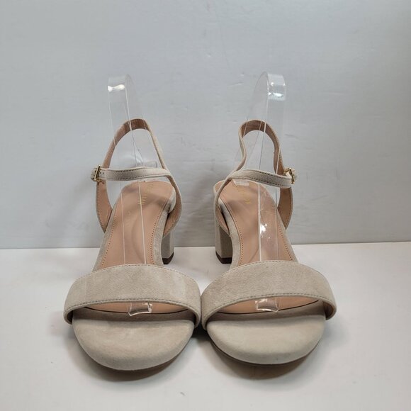 Cole Haan Women's Beige Block Heel Sandals W26087 US Size 9B Like New - Picture 3 of 8